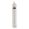 Protect It! Surge Suppressor, 7 Ac Outlets, 12 Ft Cord, 1,080 J, Light Gray