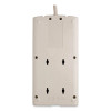 Protect It! Surge Suppressor, 8 Ac Outlets, 25 Ft Cord, 1,440 J, Light Gray