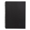 Wirebound Soft-Cover Business-Meeting Journal, 1-Subject, Meeting-Minutes/Notes Format, Black Cover, (80) 9.5 x 6.5 Sheets