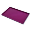 Slim Stackable Plastic Tray, 6.85 x 9.88 x 0.47, Purple