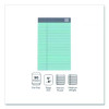 Notepads, Narrow Rule, (50) Assorted Pastel Color 5 x 8 Sheets, 6/Pack