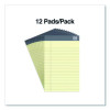 Notepads, Narrow Rule, (50) Canary Yellow 5 x 8 Sheets, 12/Pack