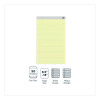 Notepads, Wide/Legal Rule, (50) Canary Yellow 8.5 x 14 Sheets, 12/Pack