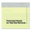 Notepads, Wide/Legal Rule, (50) Canary Yellow 8.5 x 14 Sheets, 12/Pack