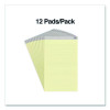 Notepads, Wide/Legal Rule, (50) Canary Yellow 8.5 x 14 Sheets, 12/Pack