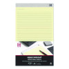 Notepads, Wide/Legal Rule, (50) Canary Yellow 8.5 x 14 Sheets, 12/Pack