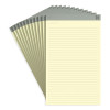 Notepads, Wide/Legal Rule, (50) Canary Yellow 8.5 x 14 Sheets, 12/Pack