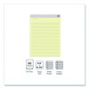 Notepads, Wide/Legal Rule, (50) Canary Yellow 8.5 x 11 Sheets, 12/Pack