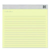 Notepads, Wide/Legal Rule, (50) Canary Yellow 8.5 x 11 Sheets, 12/Pack