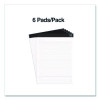 Notepads, Meeting-Minutes/Notes Format, 50 White 8.5 X 11.75 Sheets, 6/Pack