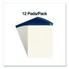 Notepads, Wide/Legal Rule, (50) Ivory 8.5 x 11 Sheets, 12/Pack