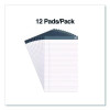 Notepads, Wide/Legal Rule, (50) White 8.5 x 14 Sheets, 12/Pack