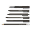 Rollerball Pen, Stick, Fine 0.5 Mm, Blue Ink, Black/Blue/Clear Barrel, 3/Pack
