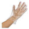 Econofit Plus Polyethylene Gloves, Powder-Free, Large, Clear, 200/Box, 10 Boxes/Carton
