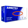 V5101 Series Latex-Free Lightly Powdered Vinyl Gloves, Small, 3 Mil Thick, 9" Long, Clear, 100/Box
