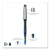 Vision Rollerball Pen, Stick, Micro 0.5 Mm, Blue Ink, Black/Blue/Clear Barrel, 12/Pack