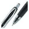 Signo 207 Needle Point Gel Pen, Retractable, Medium 0.7 Mm, Black Ink, Clear/Black Barrel, Dozen