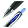 Signo 207 Needle Point Gel Pen, Retractable, Medium 0.7 Mm, Blue Ink, Clear/Black/Blue Barrel, Dozen