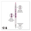 Signo 207 Breast Cancer Awareness Gel Pen, Retractable, Medium 0.7 Mm, Black Ink, Translucent Pink/White Barrel, 2/Pack