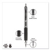 Signo 207 Gel Pen, Retractable, Medium 0.7 Mm, Black Ink, Clear/Black Barrel, 8/Pack