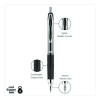 Signo 207 Gel Pen, Retractable, Medium 0.7 Mm, Black Ink, Clear/Black Barrel, 8/Pack