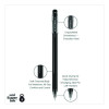 Jetstream 101 Hybrid Gel Pen, Stick, Bold 1 Mm, Black Ink, Black Barrel, Dozen