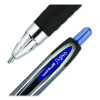 Signo 207 Gel Pen, Retractable, Bold 1 Mm, Blue Ink, Smoke/Black/Blue Barrel, Dozen