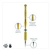 Signo Impact Gel Pen, Stick, Bold 1 Mm, Assorted Metallic Ink And Barrel Colors, 3/Pack