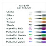 Signo Impact Gel Pen, Stick, Bold 1 Mm, Assorted Metallic Ink And Barrel Colors, 3/Pack