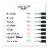 Signo 207 Gel Pen Value Pack, Retractable, Medium 0.7 Mm, Blue Ink, Smoke/Black/Blue Barrel, 36/Box