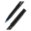 Onyx Rollerball Pen, Stick, Fine 0.7 Mm, Blue Ink, Black/Blue Barrel, 72/Pack