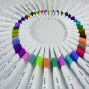 Emott Ever Fine Porous Point Pen, Stick, Fine 0.4 Mm, Assorted Ink Colors, White Barrel, 40/Pack