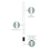 Emott Ever Fine Porous Point Pen, Stick, Fine 0.4 Mm, Assorted Ink Colors, White Barrel, 40/Pack