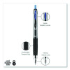 Signo 207 Gel Pen, Retractable, Medium 0.7 Mm, Blue Ink, Smoke/Black/Blue Barrel, Dozen