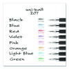 Signo 207 Gel Pen, Retractable, Medium 0.7 Mm, Assorted Ink And Barrel Colors, 8/Pack
