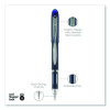 Jetstream Hybrid Gel Pen, Stick, Fine 0.7 Mm, Blue Ink, Blue/Silver Barrel