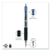 Signo 207 Gel Pen, Retractable, Medium 0.7 Mm, Blue Ink, Smoke/Black/Blue Barrel, 4/Pack