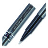 Deluxe Rollerball Pen, Stick, Extra-Fine 0.5 Mm, Black Ink, Metallic Gray/Black Barrel, Dozen