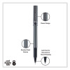 Deluxe Rollerball Pen, Stick, Micro 0.5 Mm, Black Ink, Metallic Gray/Black Barrel, Dozen