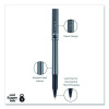 Deluxe Rollerball Pen, Stick, Micro 0.5 Mm, Black Ink, Metallic Gray/Black Barrel, Dozen