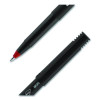 Onyx Rollerball Pen, Stick, Micro 0.5 Mm, Red Ink, Black/Red Barrel, Dozen