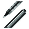 Vision Rollerball Pen, Stick, Micro 0.5 Mm, Black Ink, Gray/Black/Clear Barrel, Dozen