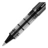 Vision Rollerball Pen, Stick, Micro 0.5 Mm, Black Ink, Gray/Black/Clear Barrel, Dozen