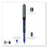 Vision Rollerball Pen, Stick, Extra-Fine 0.5 Mm, Blue Ink, Gray/Blue/Clear Barrel, Dozen