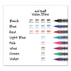 Vision Roller Ball Pen, Stick, Extra-Fine 0.5 Mm, Blue Ink, Gray/Blue/Clear Barrel, Dozen