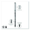 Vision Rollerball Pen, Stick, Fine 0.7 Mm, Black Ink, Silver/Black/Clear Barrel, Dozen
