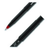 Onyx Rollerball Pen, Stick, Fine 0.7 Mm, Red Ink, Black/Red Barrel, Dozen