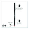 Onyx Rollerball Pen, Stick, Fine 0.7 Mm, Red Ink, Black/Red Barrel, Dozen