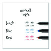 Onyx Rollerball Pen, Stick, Fine 0.7 Mm, Red Ink, Black/Red Barrel, Dozen