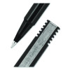 Rollerball Pen, Stick, Micro 0.5 Mm, Black Ink, Black Barrel, Dozen